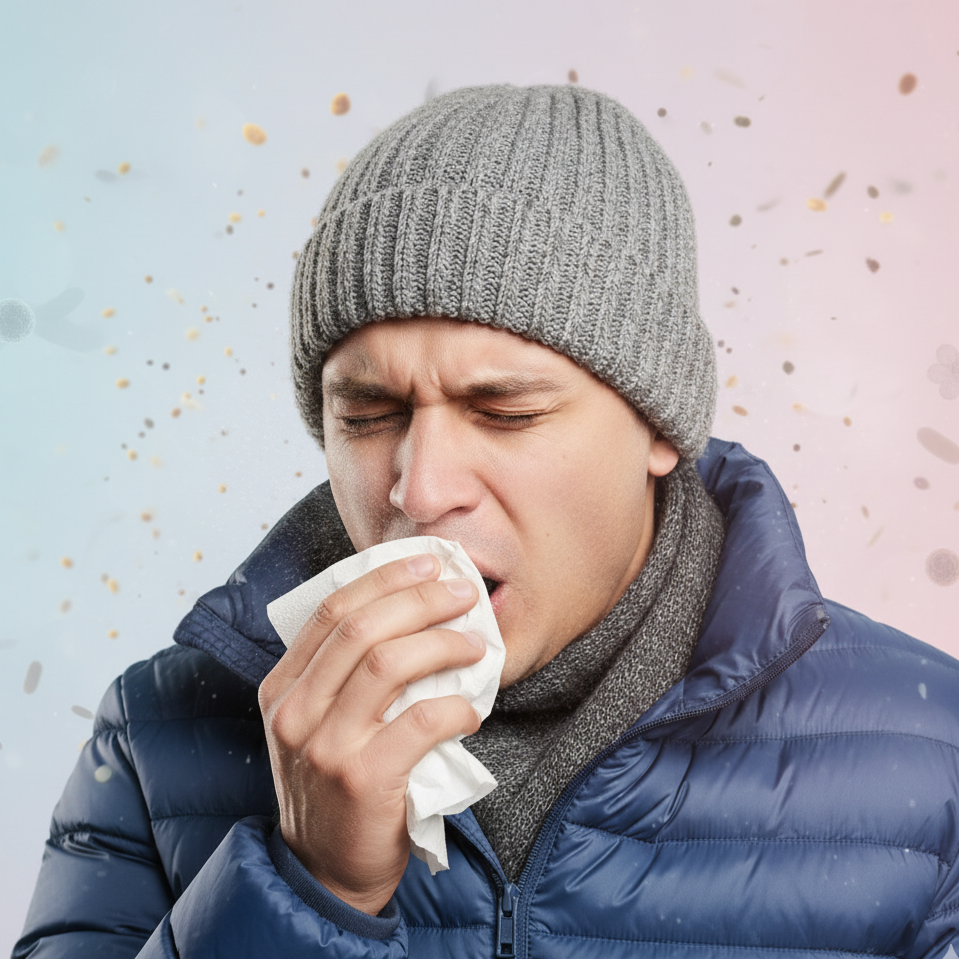 Allergy relief with homeopathy illustration